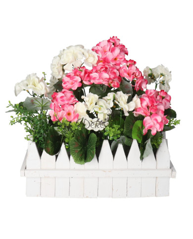 PELARGONIA W DONICZCE SZTUCZNE KWIATY JAK ŻYWE