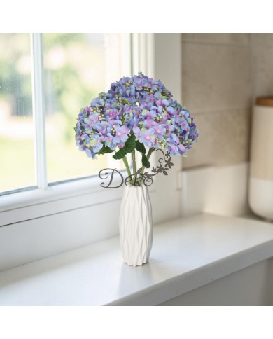 Hortensja pojedyncza sztuczne kwiaty jak żywe 42 cm