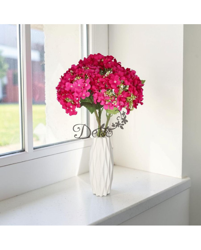 Hortensja pojedyncza sztuczne kwiaty jak żywe 42 cm