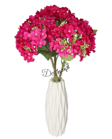 Hortensja pojedyncza sztuczne kwiaty jak żywe 42 cm