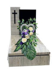 Doniczka drewniana do kompozycji stroika 35cm serce