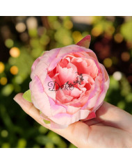 PIWONIA PEONIA GŁÓWKA DO WYRABIANIA JAK ŻYWA DUŻA 8CM SATYNOWA