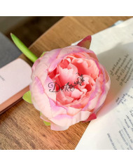 PIWONIA PEONIA GŁÓWKA DO WYRABIANIA JAK ŻYWA DUŻA 8CM SATYNOWA