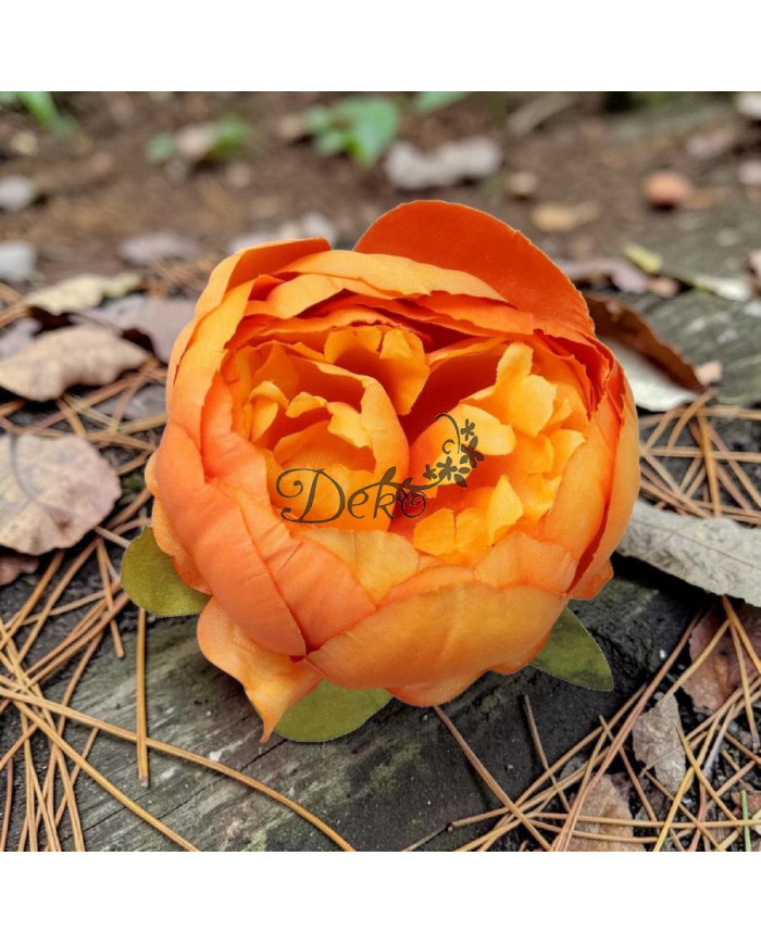 PIWONIA PEONIA GŁÓWKA DO WYRABIANIA JAK ŻYWA DUŻA 8CM SATYNOWA