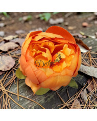 PIWONIA PEONIA GŁÓWKA DO WYRABIANIA JAK ŻYWA DUŻA 8CM SATYNOWA