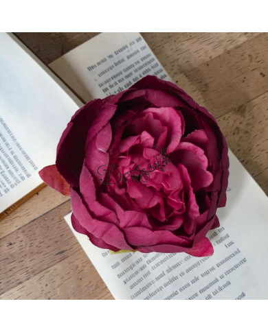 PIWONIA PEONIA GŁÓWKA DO WYRABIANIA JAK ŻYWA DUŻA 8CM SATYNOWA