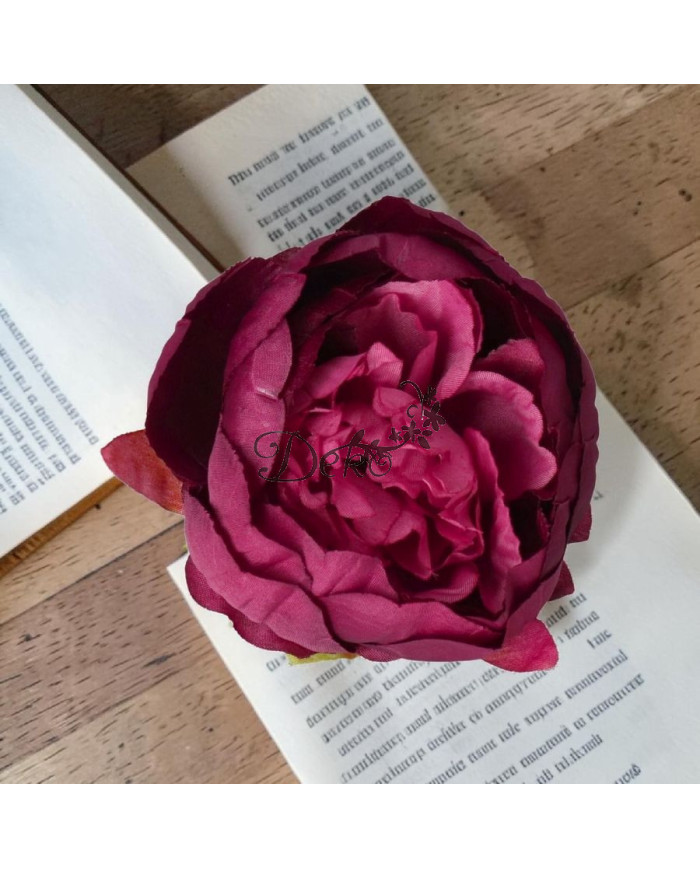 PIWONIA PEONIA GŁÓWKA DO WYRABIANIA JAK ŻYWA DUŻA 8CM SATYNOWA