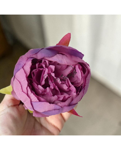 PIWONIA PEONIA GŁÓWKA DO WYRABIANIA JAK ŻYWA DUŻA 8CM SATYNOWA
