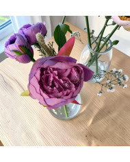 PIWONIA PEONIA GŁÓWKA DO WYRABIANIA JAK ŻYWA DUŻA 8CM SATYNOWA
