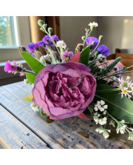 PIWONIA PEONIA GŁÓWKA DO WYRABIANIA JAK ŻYWA DUŻA 8CM SATYNOWA