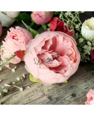 PIWONIA PEONIA GŁÓWKA DO WYRABIANIA JAK ŻYWA DUŻA 8CM SATYNOWA
