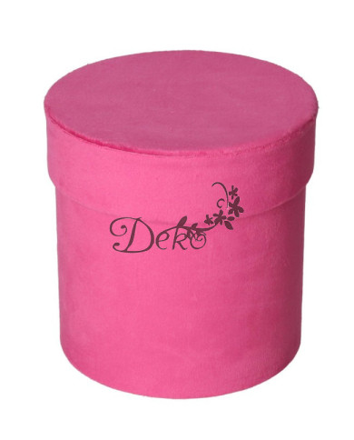 Flower box pudełko welurowe 13 cm dekoracja prezent