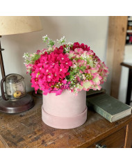 Flower box pudełko welurowe 13 cm dekoracja prezent