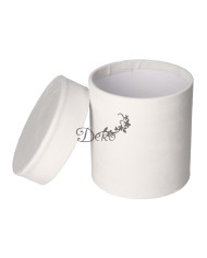 Flower box pudełko welurowe 15 cm dekoracja prezent
