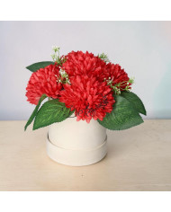 Flower box pudełko welurowe 15 cm dekoracja prezent