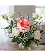 Piwonia peonia główka do wyrabiania 11 cm sztuczne kwiaty
