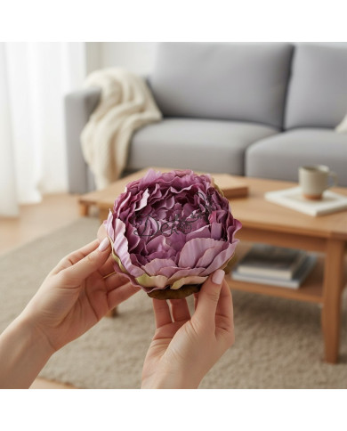 Piwonia peonia główka do wyrabiania 11 cm sztuczne kwiaty premium