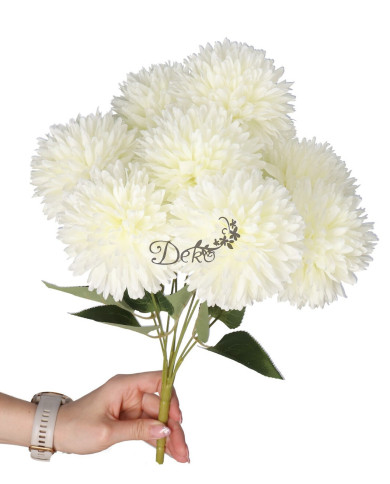 CHRYZANTEMA W BUKIECIE SZTUCZNE KWIATY JAK ŻYWE 45CM DUŻY BUKIET