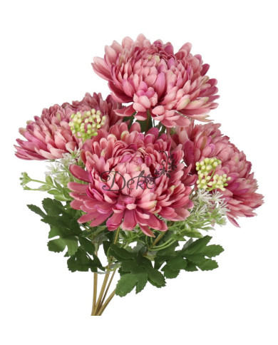 Chryzantema w bukiecie jak żywa sztuczne kwiaty 42 cm premium