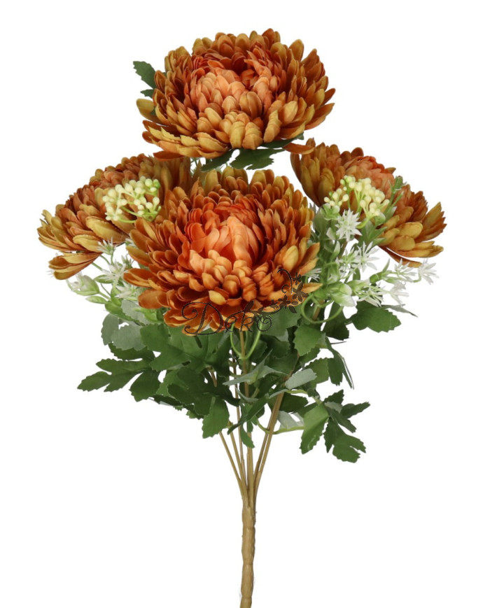 Chryzantema w bukiecie jak żywa sztuczne kwiaty 42 cm premium