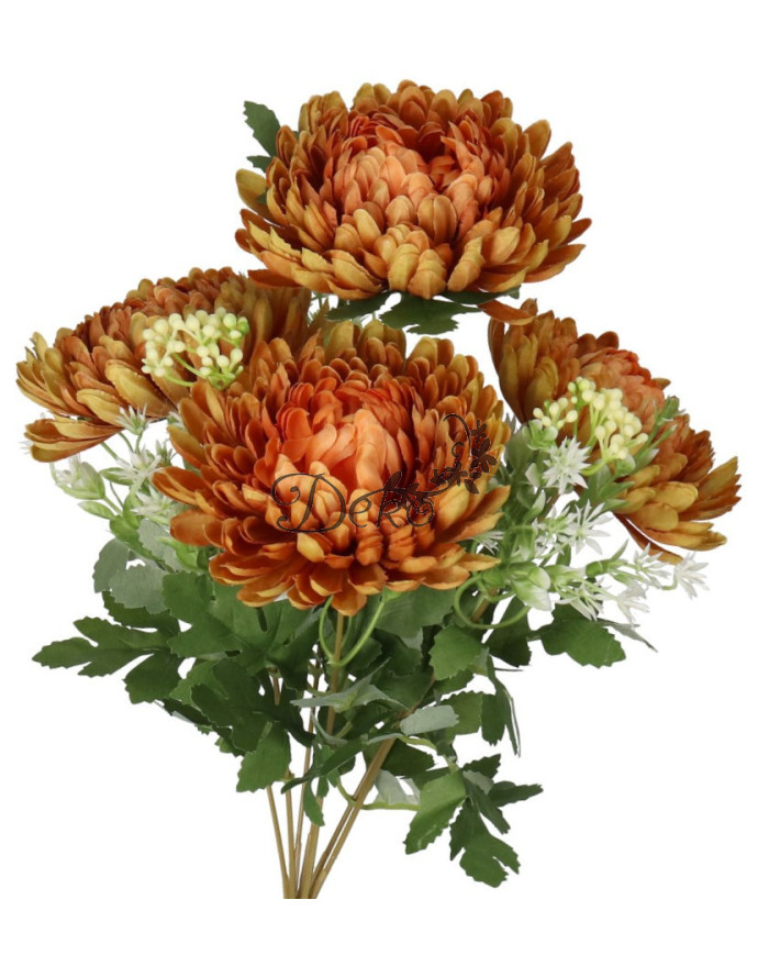 Chryzantema w bukiecie jak żywa sztuczne kwiaty 42 cm premium