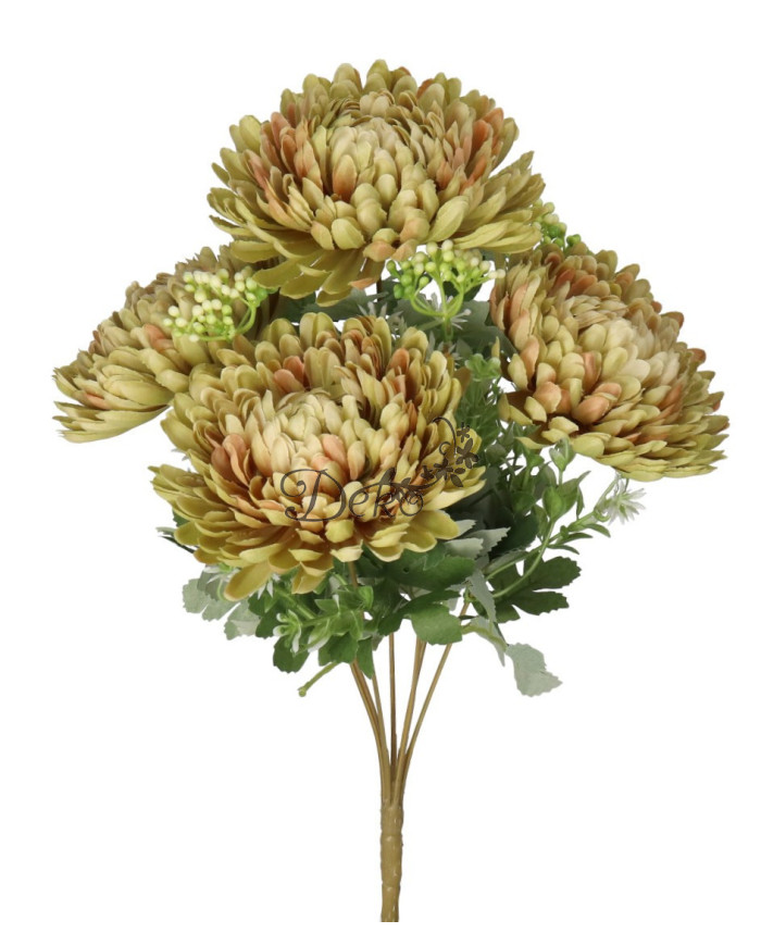 Chryzantema w bukiecie jak żywa sztuczne kwiaty 42 cm premium
