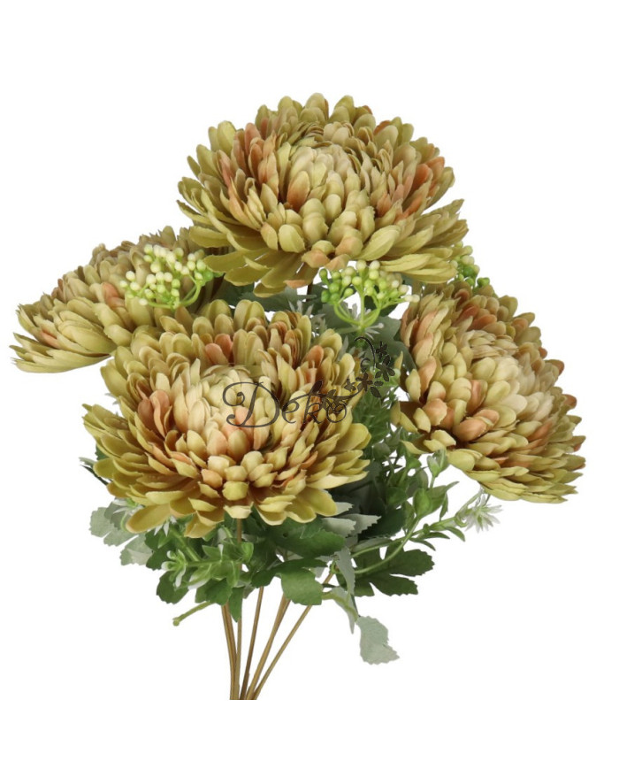 Chryzantema w bukiecie jak żywa sztuczne kwiaty 42 cm premium