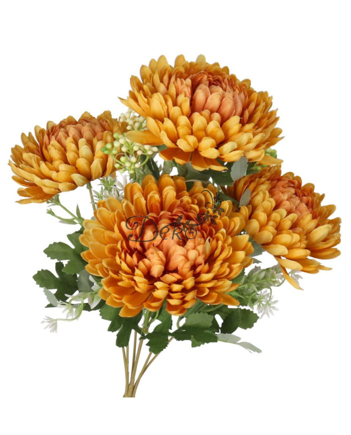 Chryzantema w bukiecie jak żywa sztuczne kwiaty 42 cm premium