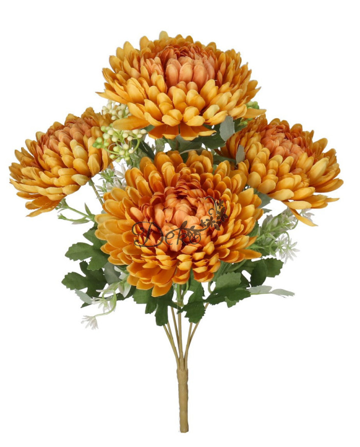 Chryzantema w bukiecie jak żywa sztuczne kwiaty 42 cm premium