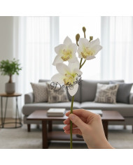 Magnolia jak żywa sztuczne kwiaty 3 główki 53cm