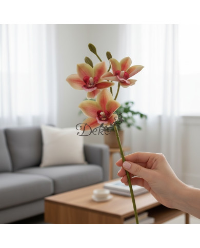 Magnolia jak żywa sztuczne kwiaty 3 główki 53cm
