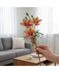 Magnolia jak żywa sztuczne kwiaty 3 główki 53cm