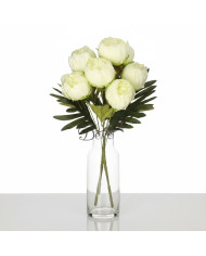 Piwonia peonia sztuczne kwiaty w bukiecie 44cm 7główek
