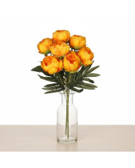 Piwonia peonia sztuczne kwiaty w bukiecie 44cm 7główek