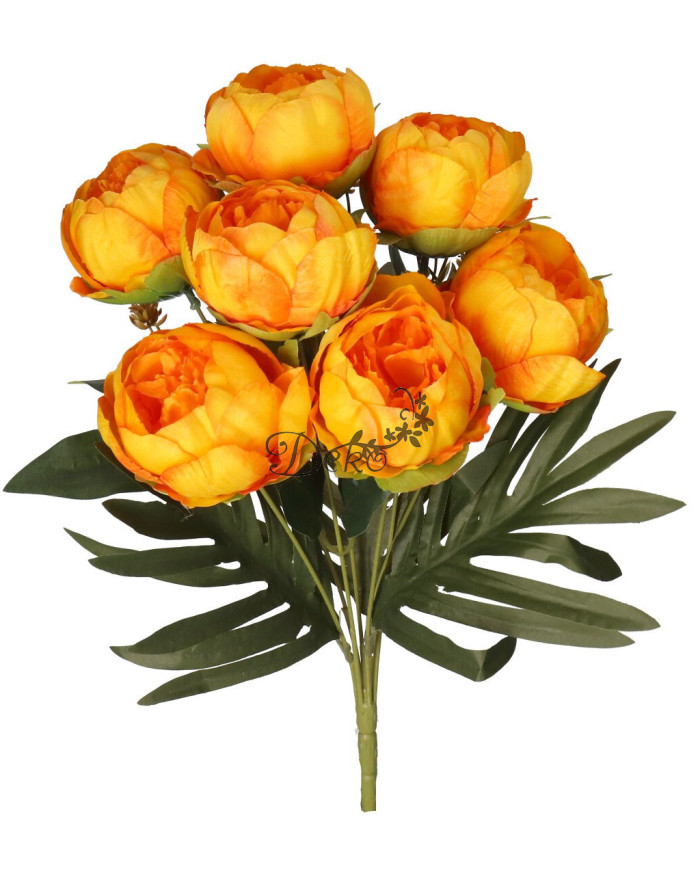 Piwonia peonia sztuczne kwiaty w bukiecie 44cm 7główek