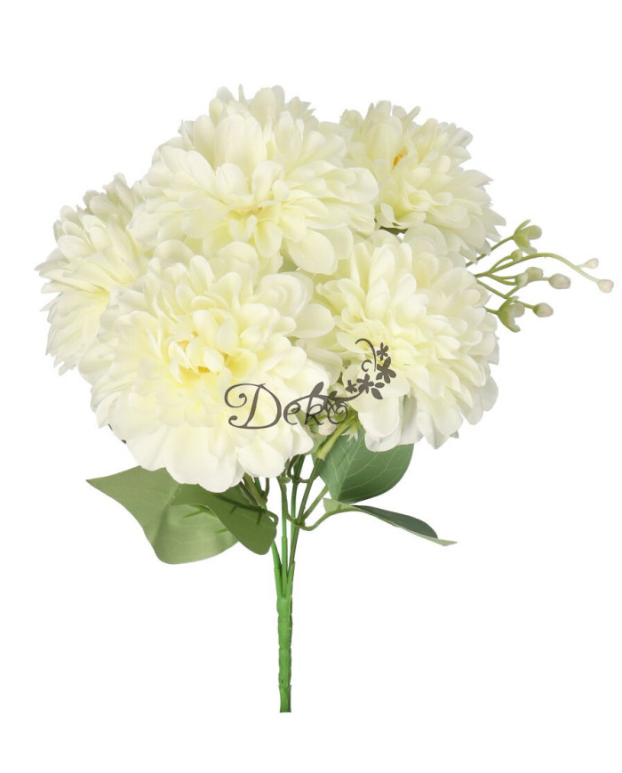 Dalia w bukiecie sztuczne kwiaty jak żywe 30cm 5 główek