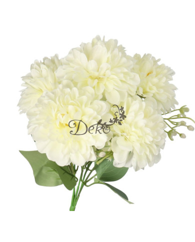 Dalia w bukiecie sztuczne kwiaty jak żywe 30cm 5 główek