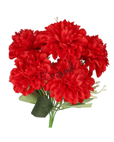 Dalia w bukiecie sztuczne kwiaty jak żywe 30cm 5 główek