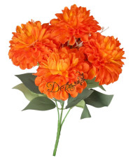 Dalia w bukiecie sztuczne kwiaty jak żywe 30cm 5 główek