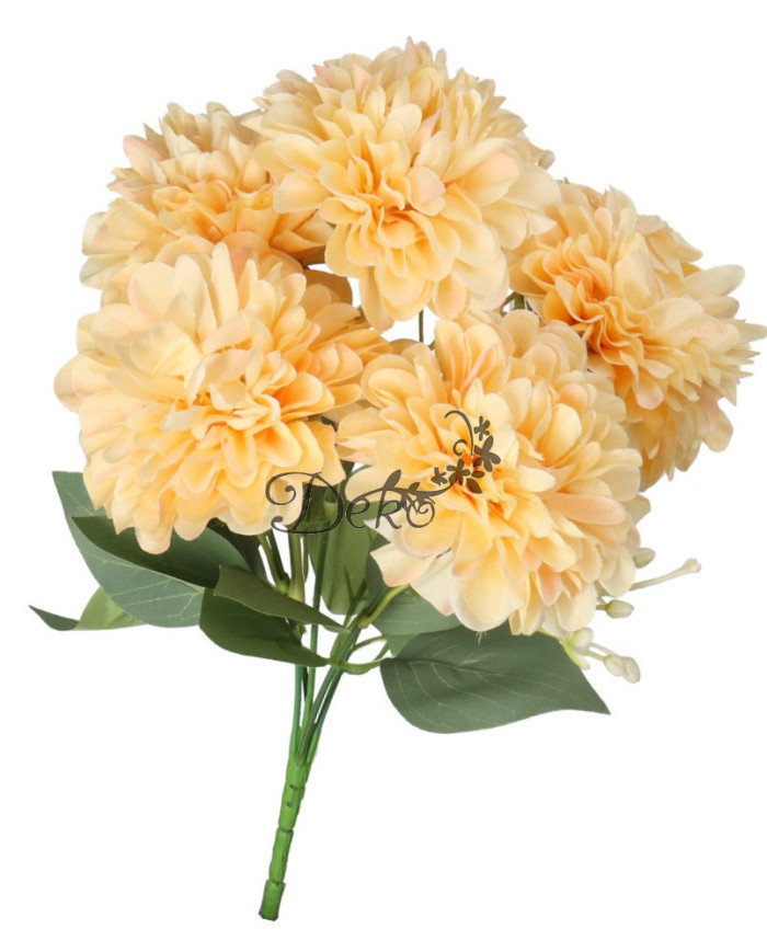 Dalia w bukiecie sztuczne kwiaty jak żywe 30cm 5 główek