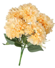Dalia w bukiecie sztuczne kwiaty jak żywe 30cm 5 główek