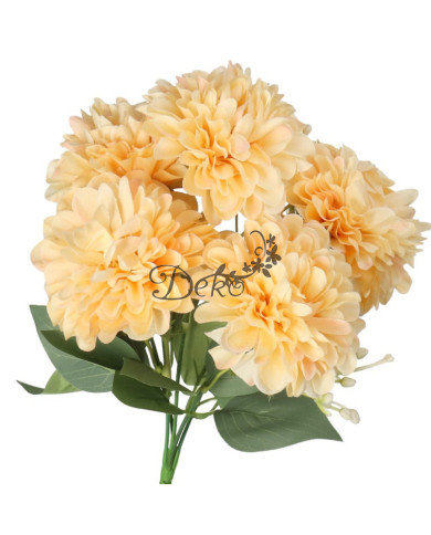 Dalia w bukiecie sztuczne kwiaty jak żywe 30cm 5 główek