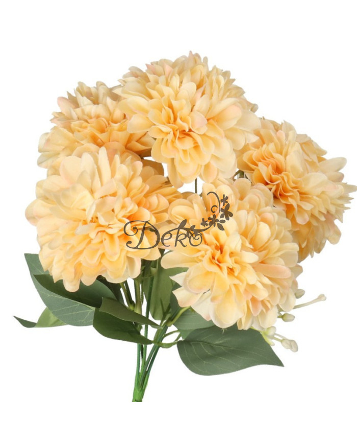 Dalia w bukiecie sztuczne kwiaty jak żywe 30cm 5 główek