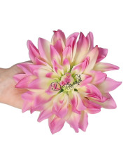 Dalia wyrobowa główka satynowa 16cm sztuczne kwiaty