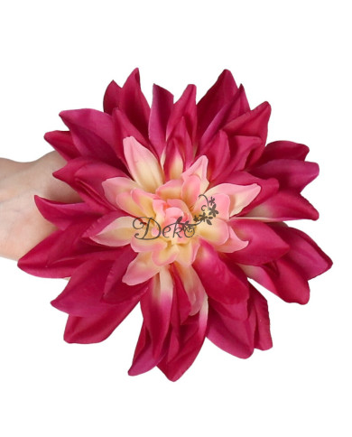 Dalia wyrobowa główka satynowa 16cm sztuczne kwiaty