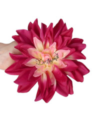 Dalia wyrobowa główka satynowa 16cm sztuczne kwiaty