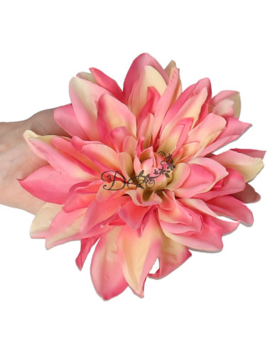 Dalia wyrobowa główka satynowa 16cm sztuczne kwiaty