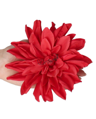 Dalia wyrobowa główka satynowa 16cm sztuczne kwiaty