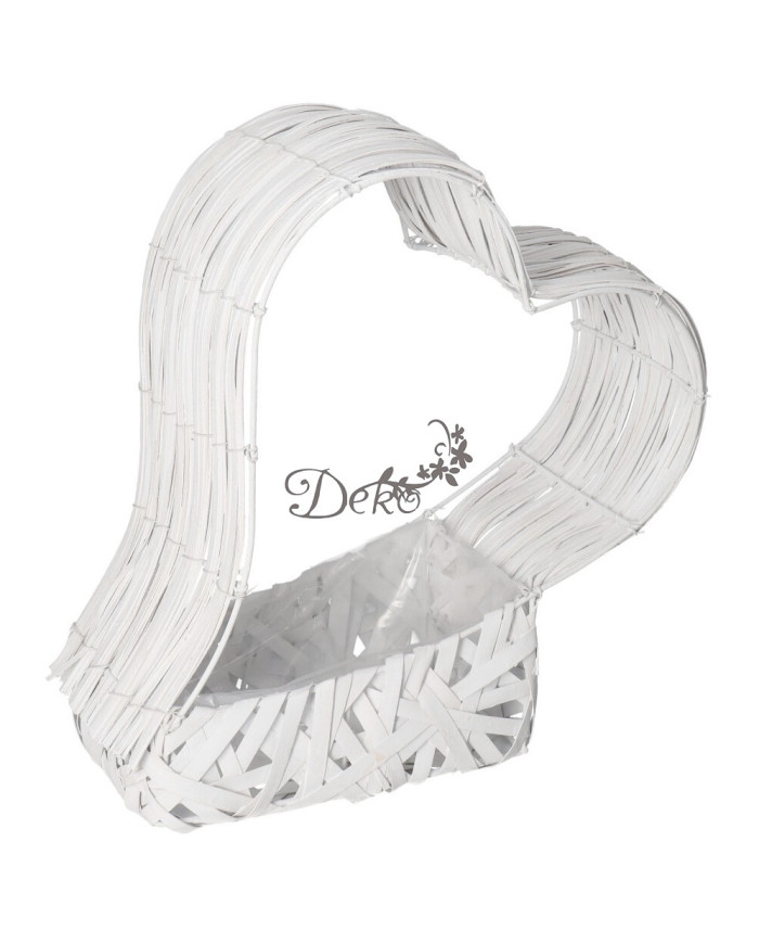 Doniczka drewniana do kompozycji stroika serce 36 cm
