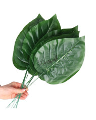 SZTUCZNE LIŚCIE GAŁĄZKI NA STROIK 12SZT 46CM